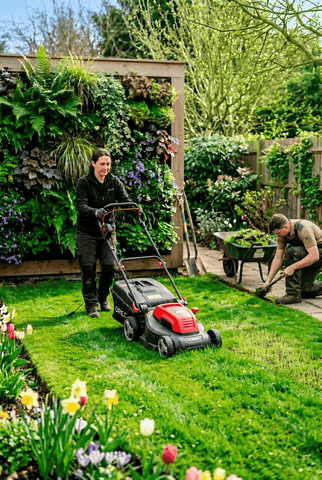 Gazononderhoud in april