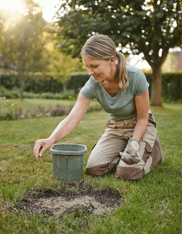 Gazononderhoud in augustus
