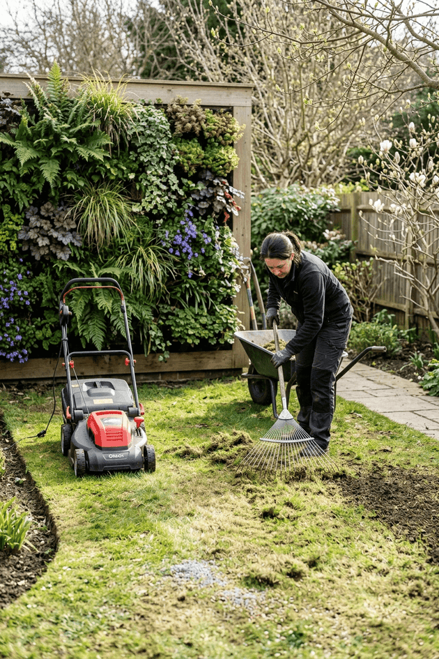 gazononderhoud maart - grasmaaien en verticuteren