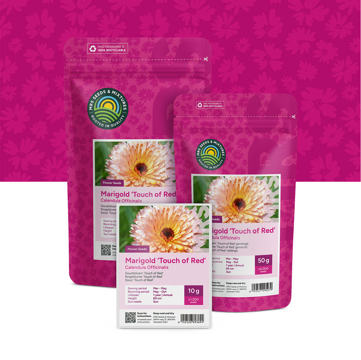 Souci 'Touch of Red' – Calendula
