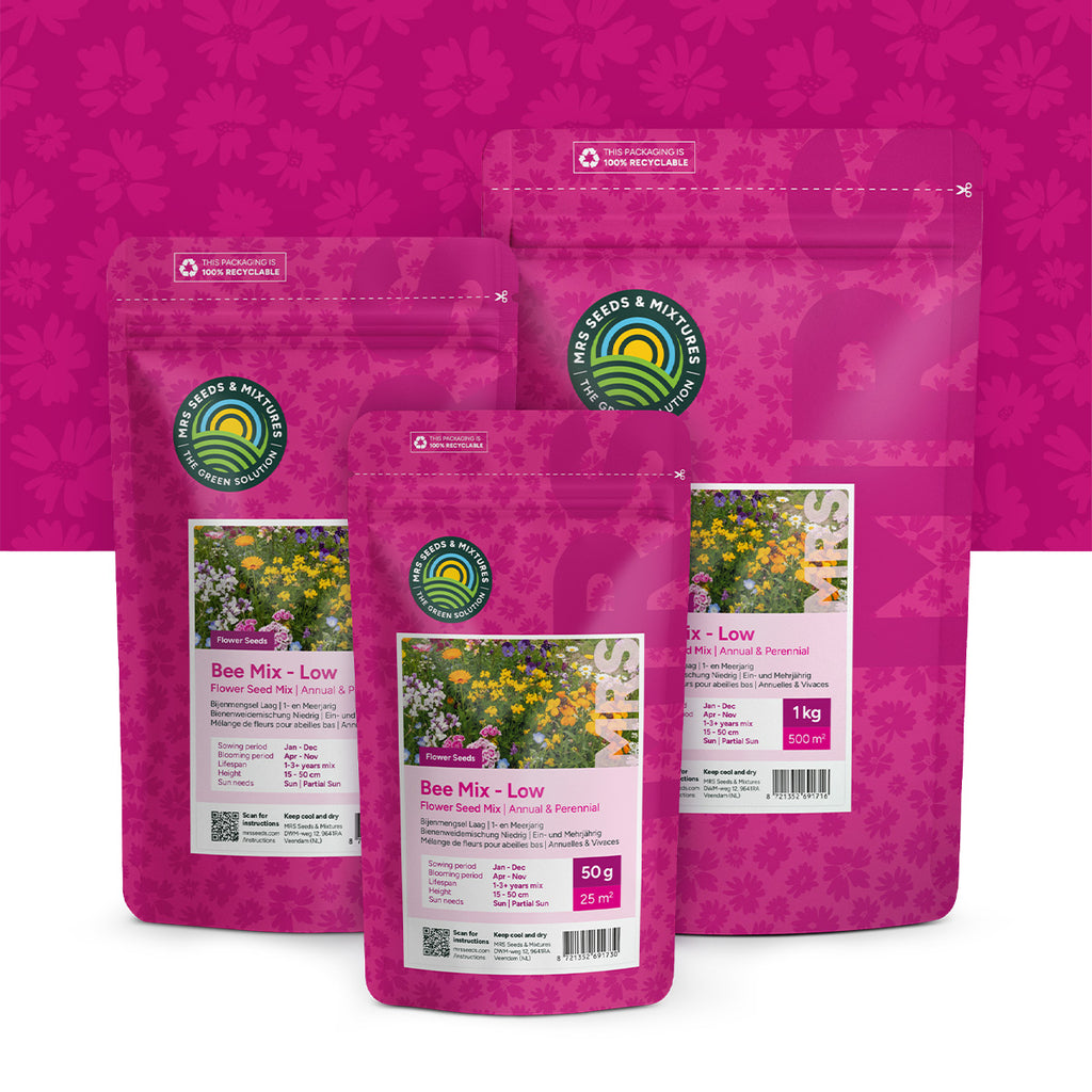 Mélange de fleurs faible pour abeilles - annuelles et vivaces