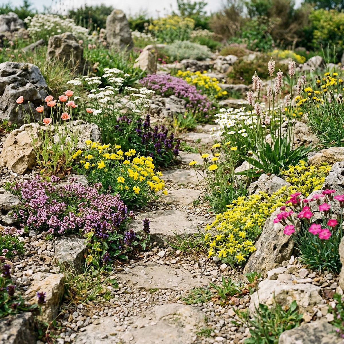 Type M6 – Mélange de fleurs joint de pavé