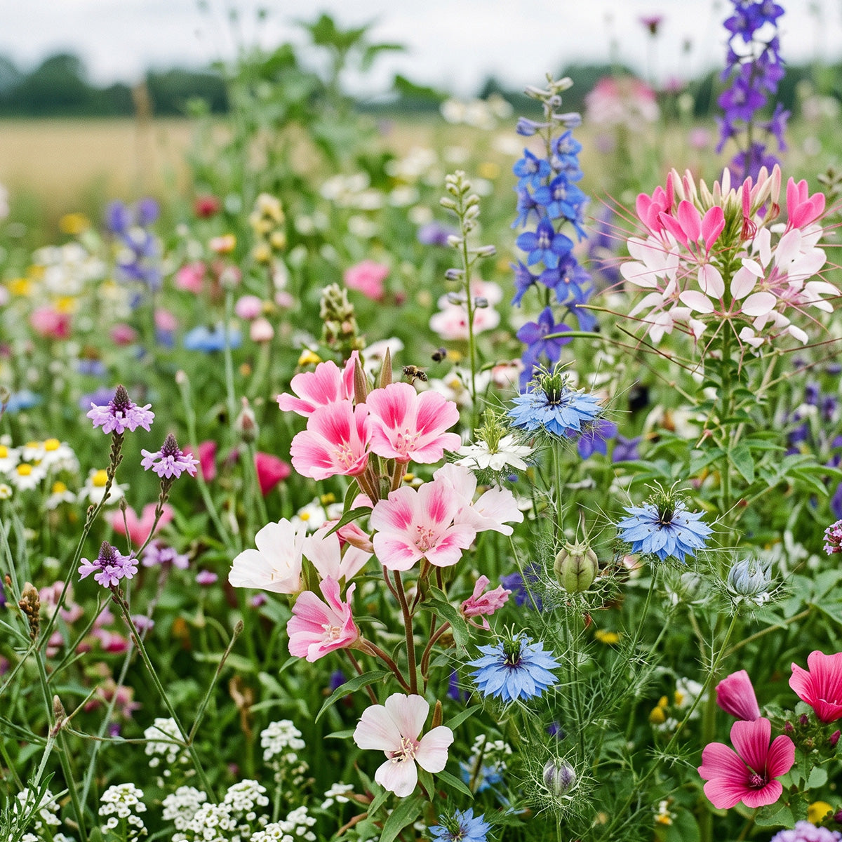 Fleurs d'été – Mélange de teintes violettes