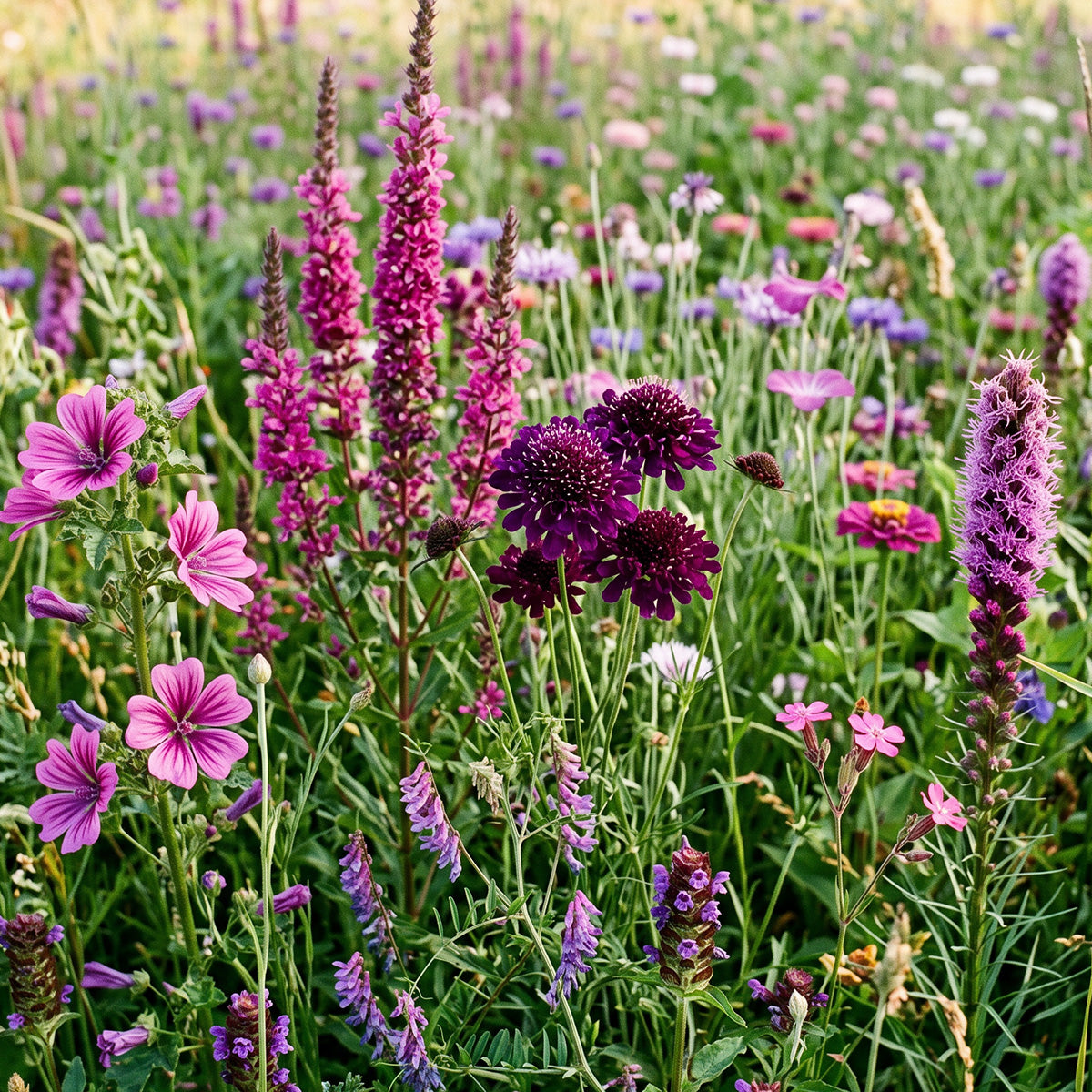 Mélange de fleurs sauvages pourpres – 14 espèces