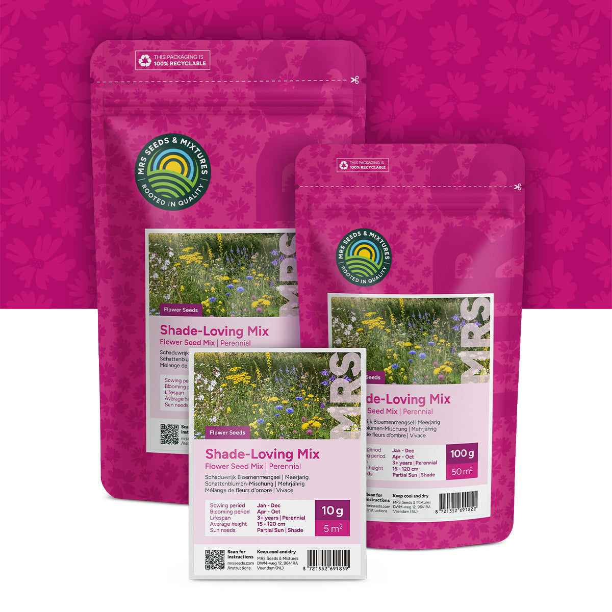 Mélange de fleurs d'ombre – vivaces
