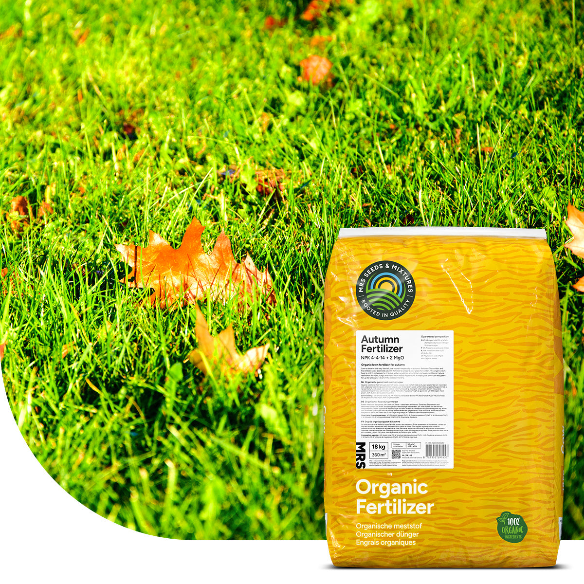 Autumn - Engrais organique gazon d'automne | 18KG-360m2