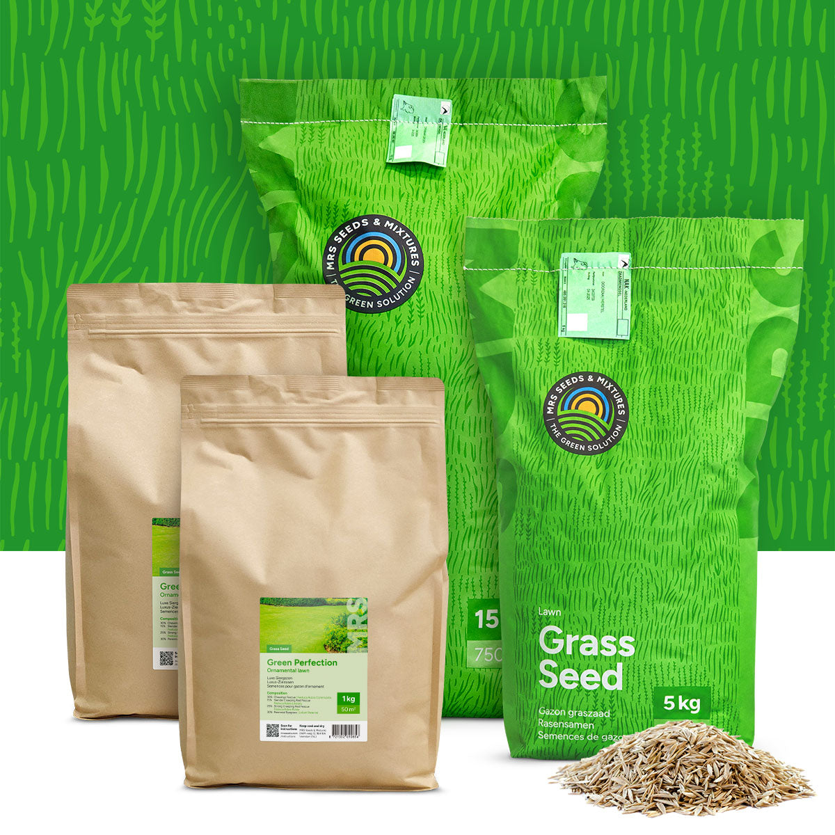 Graines De Gazon Berliner Tiergarten Greenyp - Germination Rapide Pour Pelouse Dense Et Robuste