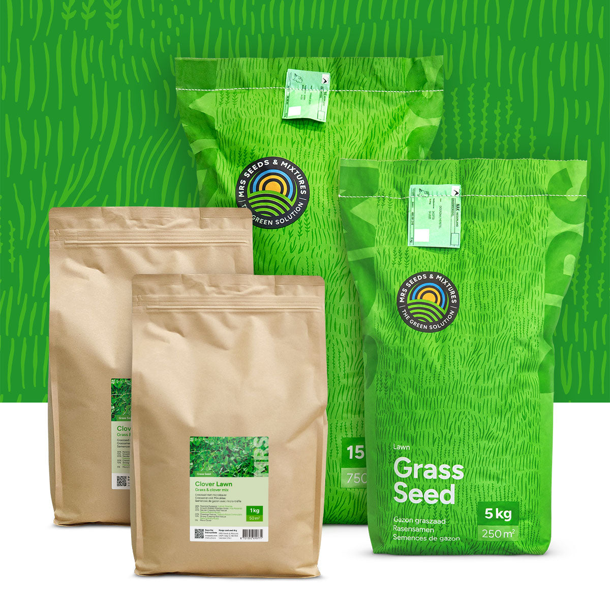 Clover Lawn - Semences de gazon avec micro-trèfle