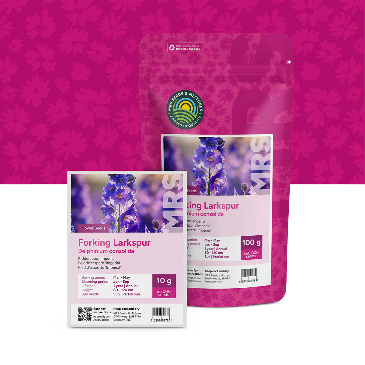 Pied d'alouette 'Imperial' – Delphinium consolida
