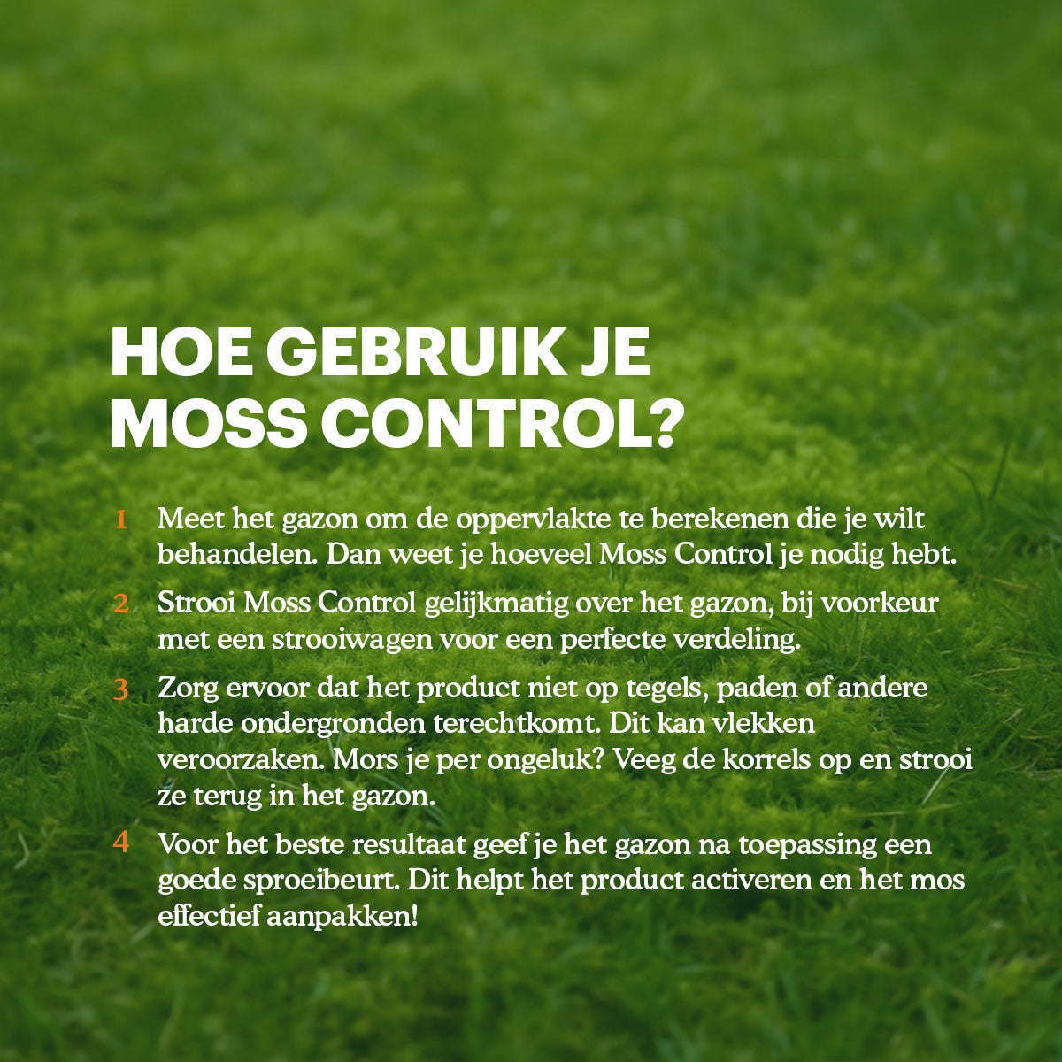 Joyfields Moss Control - Gazonmeststof + Mosdoder - 3 kg [nl]