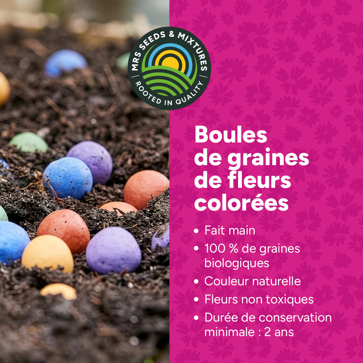 MRS Seeds & Mixtures Flower Bombs - Bombes de graines mix - Félicitations ! [fr]